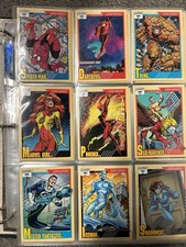 Marvel Super Heroes Impel Set + Marvel Comics Not All Pic.  (Mostly Complete) picture