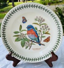 Portmeirion Botanic Garden Birds Salad Plate American Bluebird Plate 8.5” picture
