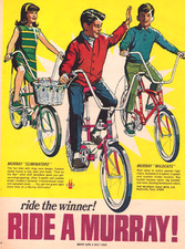 1968 Print Ad Murray Eliminator and Wildcat Bicycles Drag Race Design Boys Life picture