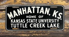 Vintage Manhattan KS Home of Kansas State University Booster License Plate picture