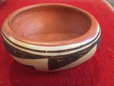 Vintage Hopi hand-painted pottery bowl signed by I. Shupla picture