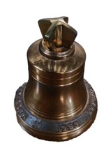 Vintage Brass Bell 1953 Coronation of Queen Elizabeth II G & J Made England 40R picture