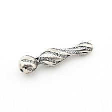 Inlaid with zircon special processing imam tube bead accessor 925 silver 610261 picture