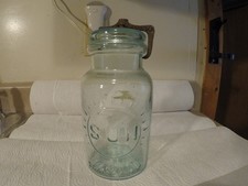 Antique Fruit Jar. Sun Trade Mark. J P Barstow #1 mold. Quart ground lip picture