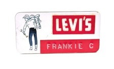 Vintage Levi's Employee Name Tag Pin Retail Store Denim Jeans Saddleman picture