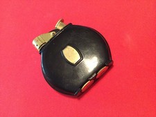 Vtg Evans Automatic Pocket Cigarette Lighter – Black Enamel – U.S. Pat. RE 19023 picture