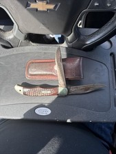 Vintage 1965-69 CASE XX USA 6265 SAB Folding Hunter Knife Pre-Dot 2 Blade picture