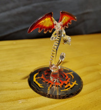 Glass Baron Crystal Fury Handmade Fantasy Dragon Glass Figurine Statue picture