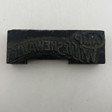 Vtg 1920s Camp Winneshewauka Girls Summer Camp Vermont Letterpress Print Block picture