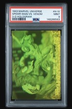 1993 MARVEL UNIVERSE 3-D HOLOGRAMS #H-IV SPIDER-MAN VS. VENOM PSA 9 picture