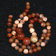 60 Ancient Carnelian Hakik Stone Beads in Good Condition Over 1500+ Years Old picture
