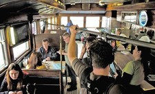 FOOD NETWORK A1 DINER Co owner Michael Giberson takes Mike McGonig- Old Photo picture
