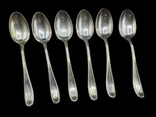 1881 Rogers A1 Silverplate Teaspoons Lot 6 Vintage Flatware 6 Inch Spoons BO picture