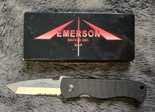 Emerson CQC 7 No Wave Tanto Folding Pocket Knife 2000 Unused picture