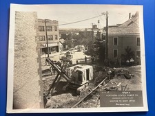Original Photo 1927 Northern States Power Minot ND Office Excavation 8x10 picture