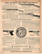 1937 Print Ad Daisy 25 107 Buck Jones 50 Golden Eagle BB Air Rifle Sharpshooter picture