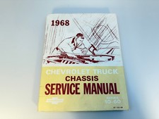 Vintage 1968 Chevrolet Truck Chassis Service Manual Series 10–60 ST 133-68 picture