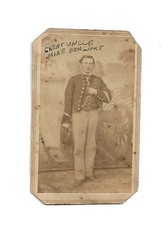 Rare IDENTIFIED 1860s CIVIL WAR SOLDIER CDV Backmarked picture
