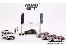 1/64 scale miniature car Paddock Service Martini Racing Tent Set 