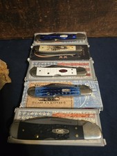 Vintage Case XX Tribal Lock-back Stag Trapper Lot Of 5 With Boxes  picture