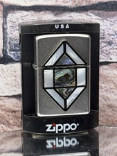 Zippo Mother of Pearl & Abalone Window Vintage 2008 Rare New All Original Box picture
