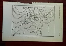 1901 Sketch Map of Forestdale Ruins Apache Fort Mogollon Mesa picture