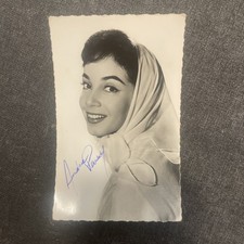 Vintage Andrea Parisy Signature Original Autograph Cinema Postcard picture