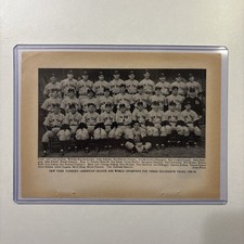 1938 New York Yankees World Series Team Picture Gehrig & DiMaggio Rare Antique picture