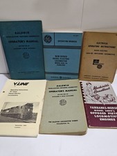 Vintage Railroad Locomotive Operating Manuals Lot GE Baldwin Alco V-Line Train picture