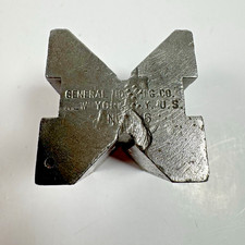 General Hoisting Co No 6 V-Block Precision Machinist Tool Steel Vintage USA picture