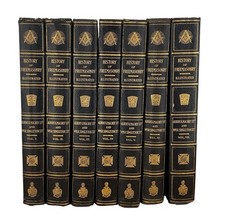History of Freemasonry Illustrated Vol 1-7 Mackey Singleton Hughan 1898 and 1906 picture
