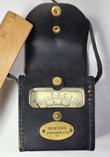 Hercules Powder Co Blasting Galvanometer Bethlehem Instr. Leather Case Steampunk picture