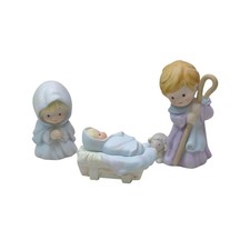 1986 Avon Nativity Heavenly Blessings 3 pk Mary Joseph Baby Jesus Collectible picture