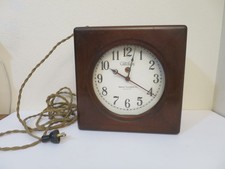 Large Vintage 1920s Telechron Mahogany Wood Case Wall Clock w B-2 Motor Working picture