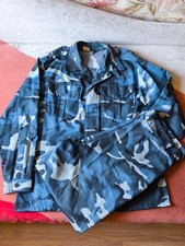 Ultra Rare Urban Sea Blue Ukraine Woodland Camo M L 50 Uniform Vintage Set Spec picture