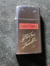 Vintage Early Times Bourbon Advertising Zippo Slim Lighter picture