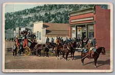 Off For The Mines Vintage Postcard TS-251 picture