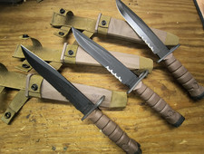 Vintage OKC3S OKC-3S Knife USMC Marine Corps Bayont Ontario Knife Co & Scabbard picture