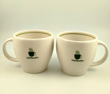(2) STARBUCKS~2003 BARISTA  ABBEY~ 6oz Cups~Coffee Tea Latte Mugs~EXCELLENT picture