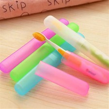 Travel portable toothbrush box set, candy colored head protective... picture