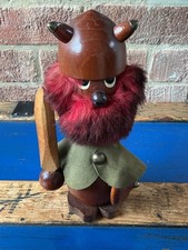 Vintage MCM Sallingboe Denmark Red Beard VIKING Teak Troll Figure 23 Cm 1960s picture
