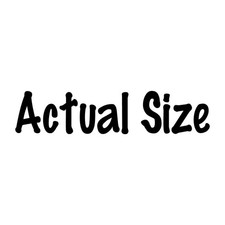 Actual Size Car Decal Sticker Black Die Cut Vinyl picture
