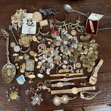HUGE Vintage to Now JUNK DRAWER LOT Various Metals Odds & Sods picture
