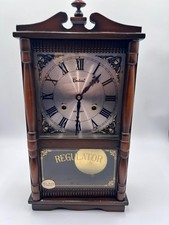Centurion 35-Day Regulator Wall Clock Wood Cabinet Roman Numeral picture