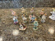 10 Piece Vintage Ballerina Figurine Set picture