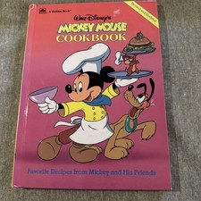 A Golden Book 1990 Walt Disney Mickey Mouse Kids Cookbook Recipes HardCover picture