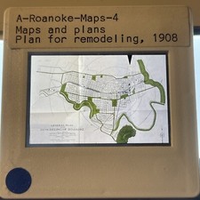 Roanoke Virginia “remodeling Plan 1908”Architecture Vintage Photo 35mm slide picture