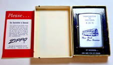 Vintage Zippo Lighter NYC Bus Service in Orginal Box Never Fired Used 8-24-1970 picture