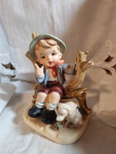 Vintage Erich Stauffer #8057 from Japan Young Boy on Branch picture