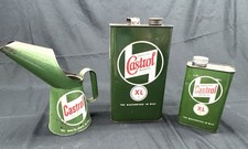 Vintage Castrol Oil Can & Pouring Jug Set Automobilia picture